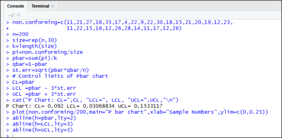 Terminal x Console non. conforming=c(11,21,27 ,16,35,17,4,22,9,22,30,18,15,21,20,19,12,23, 11,22,15,16,12,26,28,14,11,17,12,2