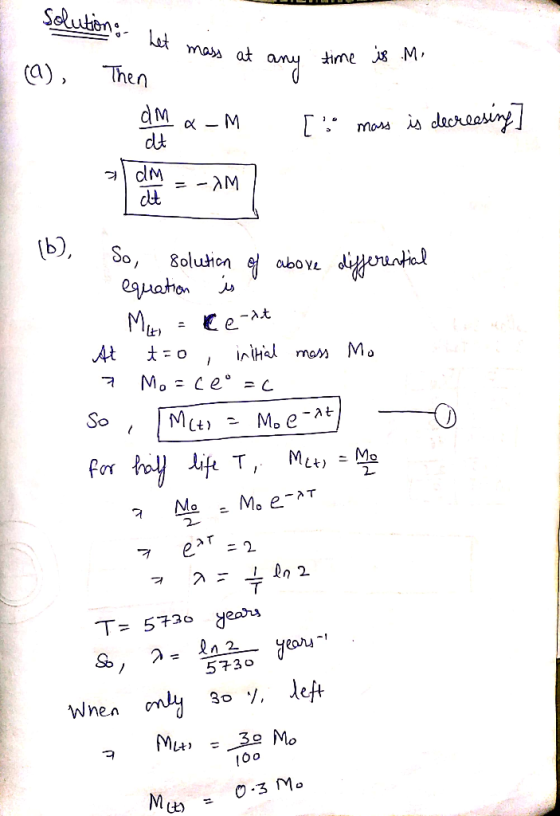 mads at (a), Then dlt So, Solution abo YL At e. Lt Mo Wnen
