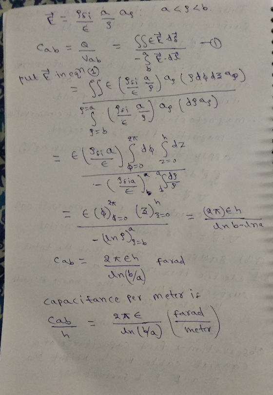 a<sb 3 Cab SER Nab An (3d4 43) S 3 &ja e (t (2)c0 &=0 nb-na -n 2 eh Cab farad Capacitance fer metex i fasad Cab Jn (4a) metrr