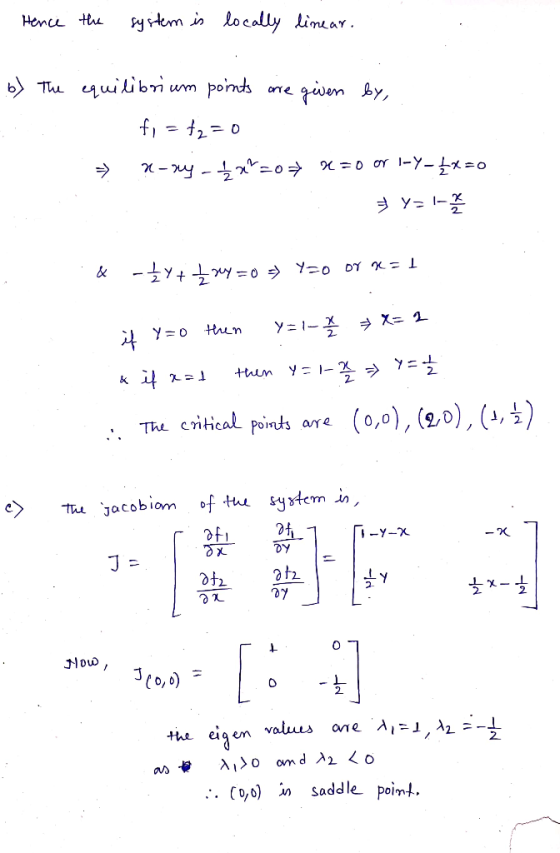 Henc muaY. 2- 2 -홀y 2. 2 0 0 2. :. Co,o) in saddle point.