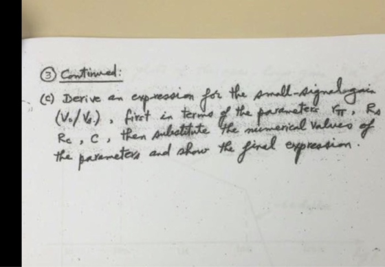 (e) Derive an