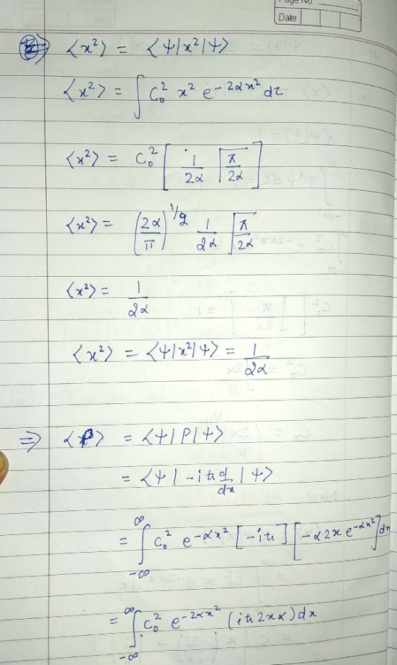 INO. Date +1x2/4 2d2 d乙 2 x22 C. 2d 2d 2x -1t -x2 2 2x e C. 2ペ (it 2x)dx