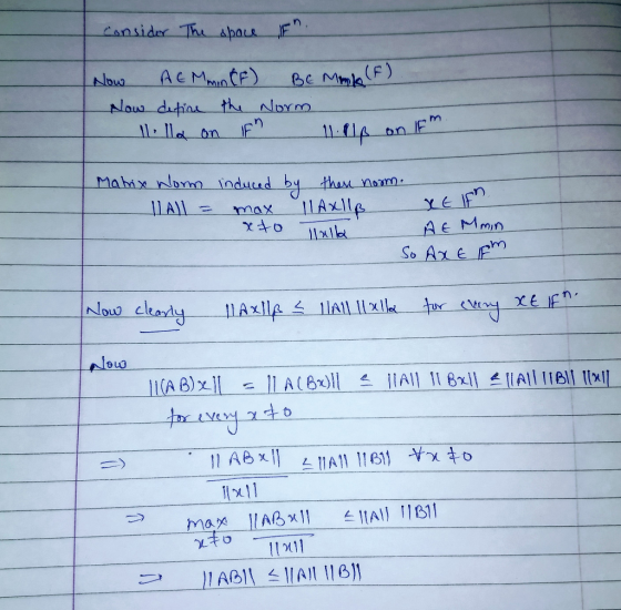 Cansidor Thu apaus E ACMn) Now ditin thu Now Be Mmla (F) MIn lorm on Mahix nlonnn induced than nom 1IAL 11AXIle max AE Mmn So