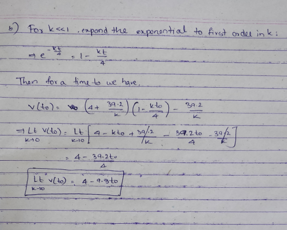 ks expand expunon k t 4 Than for a timeo we have 43q.2 29.2 lc 4 z 4-39.2 to