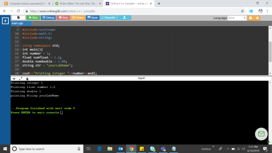 4Onling C++ Compiler online ed C Compuler Science question Che X Prime Video: The Last Ship: The X X C https://www.onlinegdb.