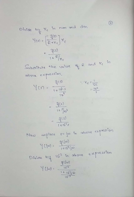 Divide by cn num and dlen tsy Cs) Sub aftu te the Value 다 R and Xe above expre cci Cs) SC to 1 6 (juo) Divide b o3in above o
