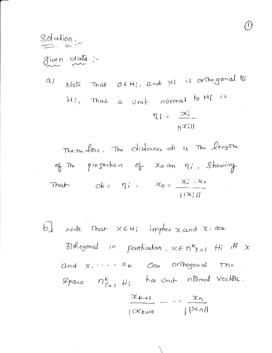 Sol ulion ven a unit normal to Hr The iance dlr is Th. LengTu The Duin Thaト akognd Particulaカ ,,ce nk9ニ1 Hi :// χ n and χ P