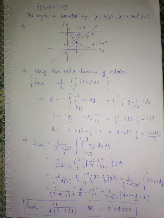 ジ Using Mean valus theorem a Calculas 2 2 R= 2-212-Lt2 4-2.[2-1-7-412 = 2. 2. au-e 2 7-42) 7-412) 2 1 7-412) 4-2-1+1 OR 2、042
