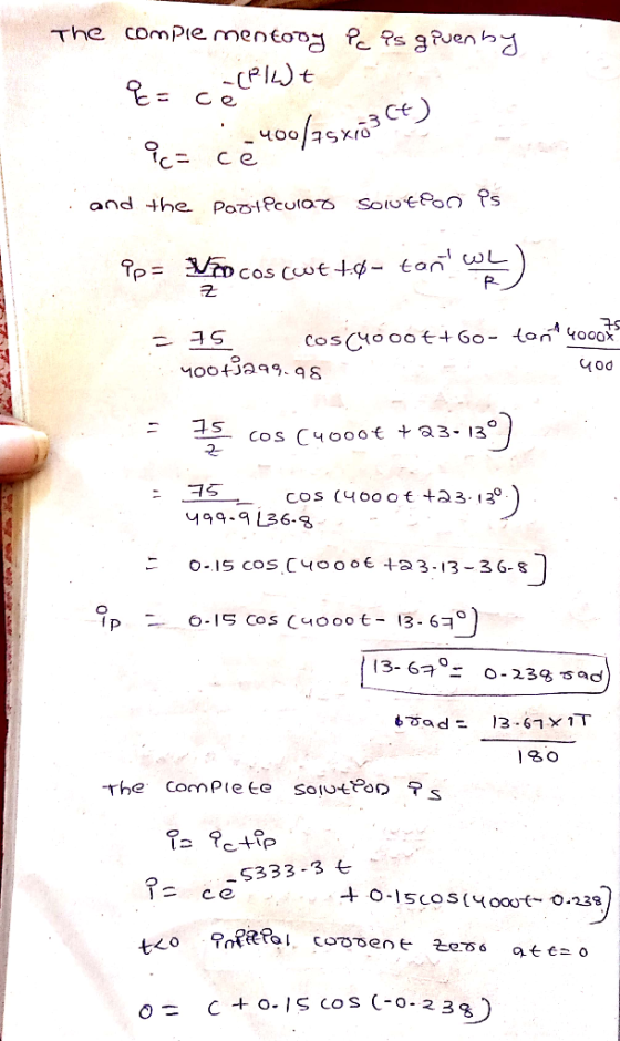compie mentody Pe Ps guen The CPILt C e - CKoo ce) Solutfoo Ps and the Poz1Pculao Tp DCos cwttø- tan wl 79 Cos(Hoo0t+60- lo 4