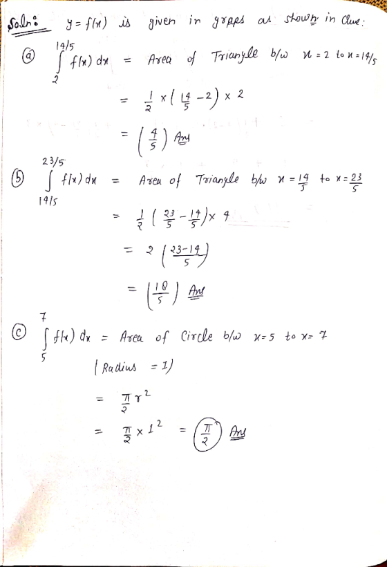 23/5 fIx) dx vian 1(2311 | Radius = 1)