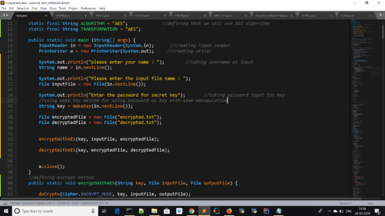 Cvavatestjava-Sublime Text (UNREGISTERED) File Edit Selection Find View Goto Tools Praject Help 1544r java static final strin