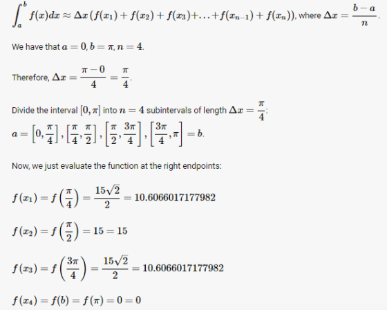 1) + f(zn)), where Δ. b-a f(z)dz Δ2(f(x1) + f(x2) + f(z)+ +f(zn 0, b 4 We have that a π, n π_0 Therefore, ΔΖ Divide the inter