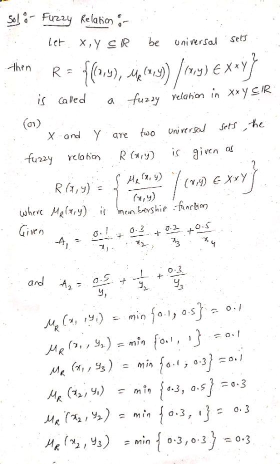 Sol Firz2y elatian Sels X,Y R be universal then R a is caled fuz2y Yelahon in X*yIR (ar) X and Setshe Uni versal two Y aYe is