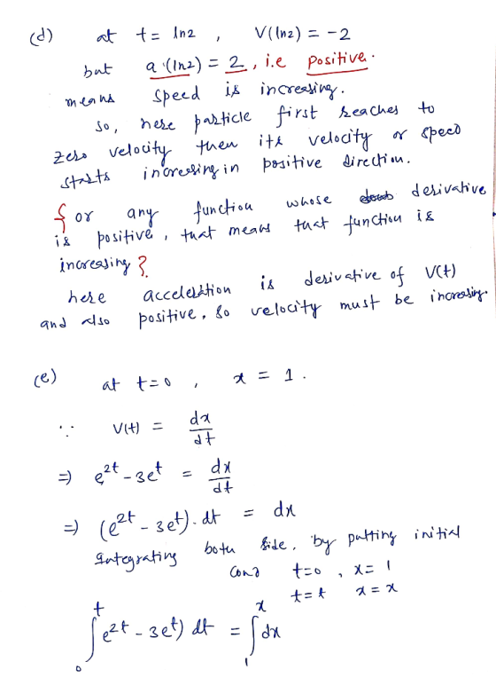 at V(In2) (In2)= 2, i.e Positive Speed iincresiv padticle first itA veledty pasitive but a YM hese to hea Che Cpeci velocty t