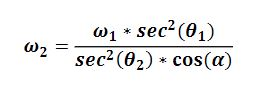 (01 * sec2 (0,) w2 _ sec1@2) * cos(α)