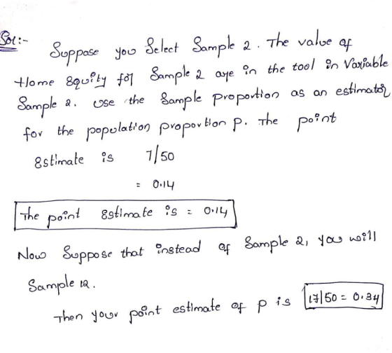 Sei pose yoo e leet Samp* 2 The valoe qf in the tool tose the Bomple Prepałar as an esfimat) Ov Nouo Suppose trot %stead af g