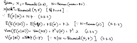 E NP (2.32) Var(E(xln)): Vn(Nr) : ry@): G.3.4 〉 V(x)N〉=N.FG-מ [.:x(N ~Bao..งเ»,り1 (2. 3.s)
