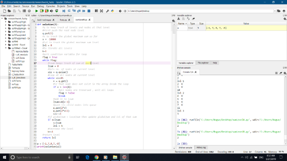 ktuzzy Spyder (Python 3.J) Eile Edit Searh So un Debug Consales Projects Tools View Help gig Venable explorer roject explorer