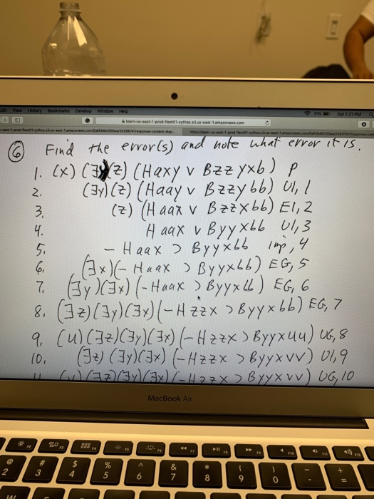 75 Fnd the eror(s) and hofe wh ro MacBook Air 80 883 3 5 7