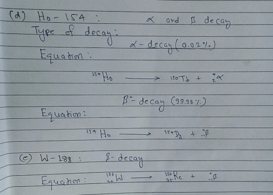 ond S decan eca IS4 decan (99. Eguanon . 154 プ - decay 12 8 120 に4 ucinon