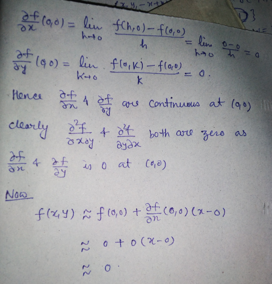 O00)=lin fCho)-flo,) xe (q0)= d: flo,K)-flae) K0 k Hanes aru Continuus at (qo) clearly both are ene as Rexe aydx 0 at C) Noo