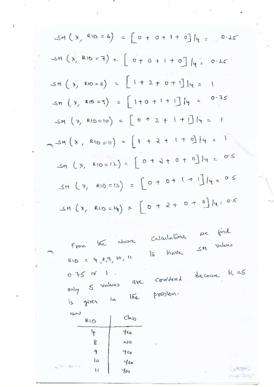 O, 구5 class RID Yes No Yco lo Its It