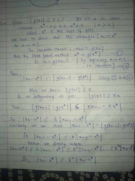 inteava wheret is the Jete have to thosa that thit tma Yng 20 as n --) co iter aion themi method Xe ey replacing n-n-1 in i e