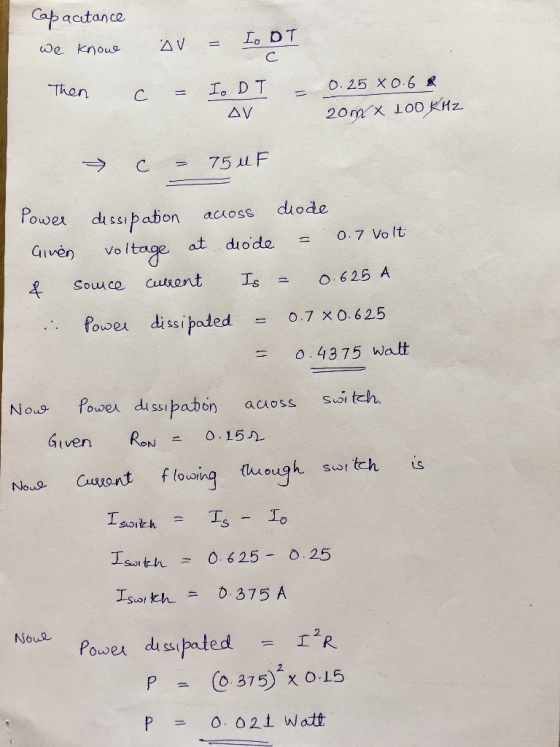 acitance Thon 0.25 X0.6鳳 AV Power despabon aciess duode 0.7 Volt Cliver) voltage at dode Source allyont IS Tso 626 A Power di