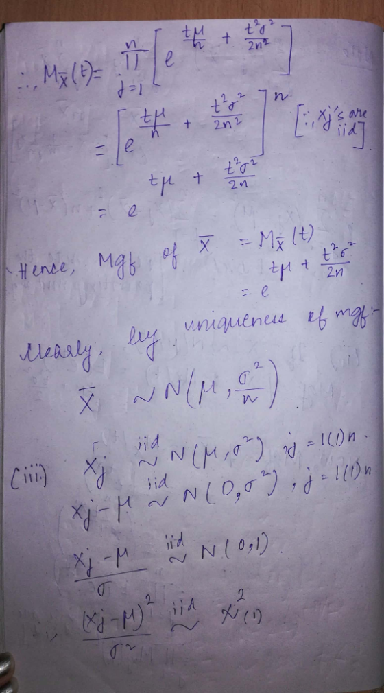 td 2n 2.2 +a 2n2 are e -Mzlt) ltp+ Henee, 6 2n unauenee leastyy d Cii) NN id N(0,0,10 タード N/01)