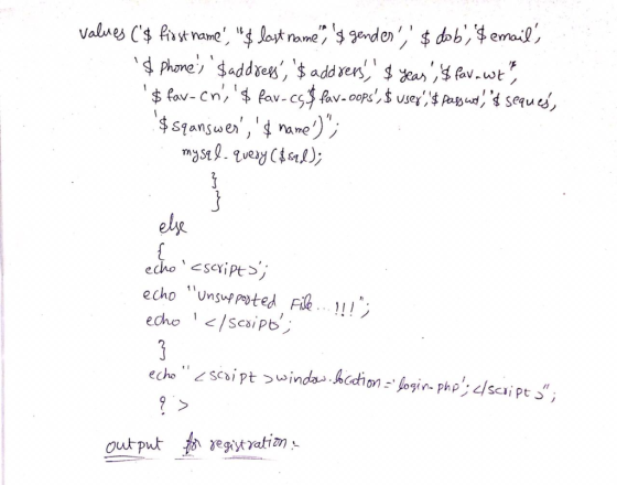 gendendob email Values Cs Artname, $ last name phone $addrey, $ add rer as, favwt fov- cn, Pavc5$ fav-0oPs,usey,$
