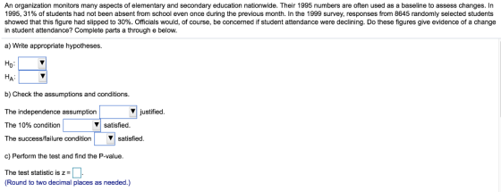 An organization monitors many aspects of elementary and secondary education nationwide. Their 1995 numbers are often used as