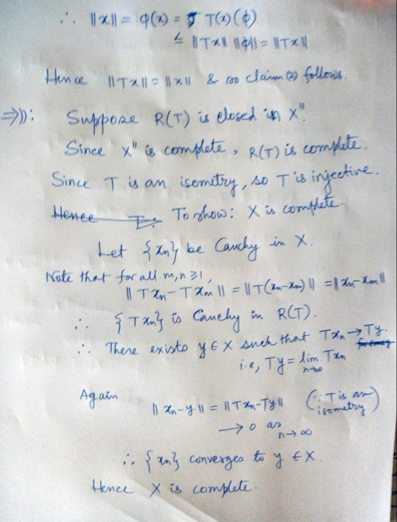 2 Sincexcomuta,R(T) is cometi Sine T is on isomdiz emet fas converge。 ex