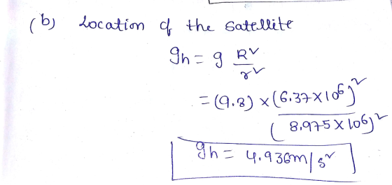(b) locatim the Gateuite 1 aYn レ. С 8.975x106