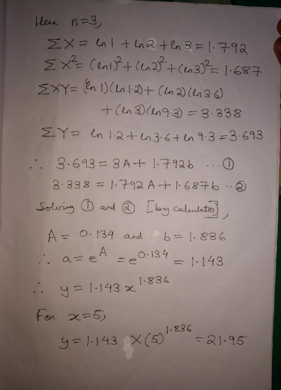 Hleae n 3, MXt Cnt2n31687 MXY-UNLn 12)+ (ln 2)(n3 +(en3(Ln9.3 = 8.338 EY= in 12+n3-6+n 9.3=3.613 3.693 3 A+ 17926 1.792 A 687