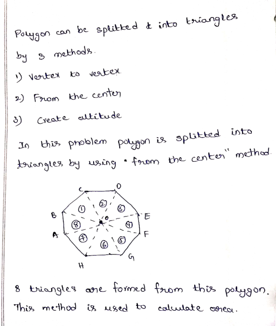 Poon can be sptitkedinto tniangtes by methodk 2) From the cent J0 hi. problem ang!ея, by using . fnom the centen method Io t
