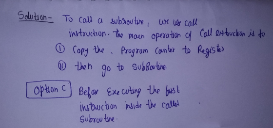 Sdubon- To call a subhovhrewt us colt raion C Oh G Copy the Progzum (omlz to Regisbi ram Counter ору instwcbon side he cales