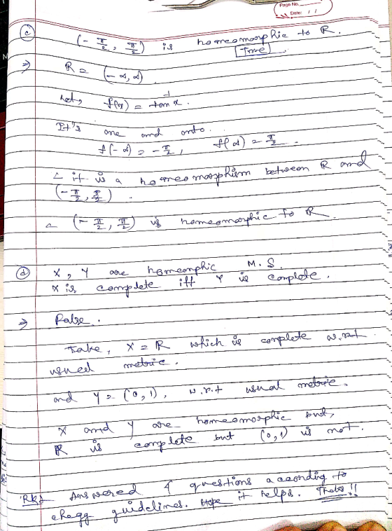 Page No. Date: R he meomorp Rie e to 4, d Onne bectuoeon R Aa ee hamemphic Qemp dete amplote Pale ake camaldte metbae. nesh 2