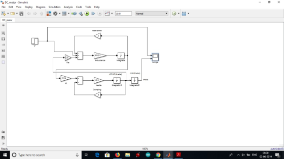 DC motor-Simulink X Simulation File Edit View Display Diagram Analysis Code Tools Help 10.0 Normal DC motor resistance A 1/00