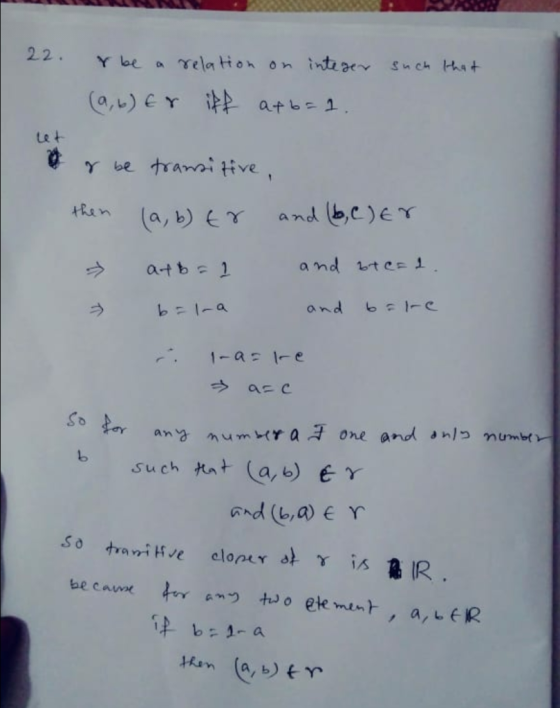 te t and (b,c ) E γ Hun (a, b) E γ ラ b = l-a any num tra one andumbt such tent (a, b) EY be cavne ← amっ松o ekw.nr , a,LER P ba