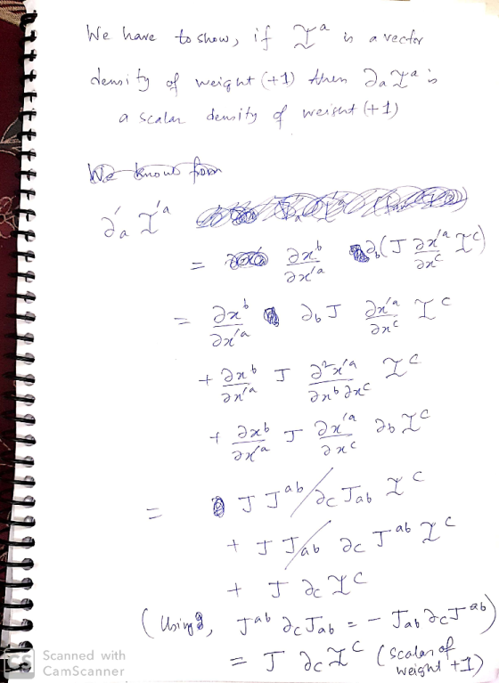 Ne have o ha weight(+1) thin )a a Scalar deni つn @丁丁aba T , Χ Scanned with CamScanner