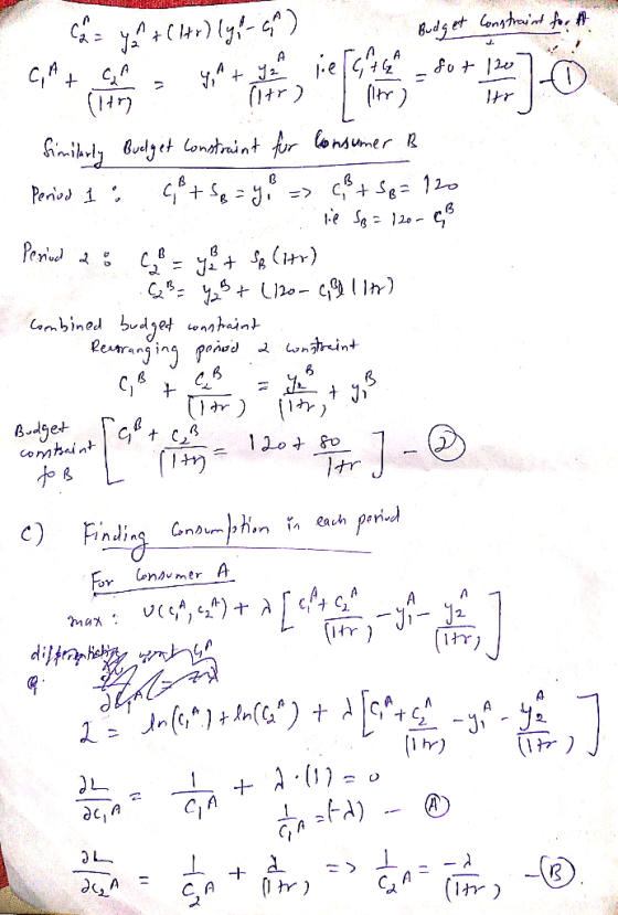 Bud et lenaint Ar ( A A , itr) hinitulybdyet onataint fr lonsuner Penod 1. => Peniod nbined onrint Bdget comtaint t C a tot 1