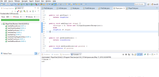 File Edit Source Refactor Navigate Search Project Run Window Help Quick Access Jeva EE Package Explorer JUnit -ם D PreOrderja