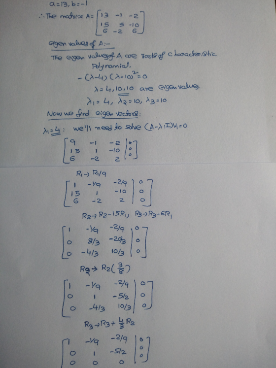 Poly nomia!. Now we ind eigan vectos 6 -2 2 21q 5/2.