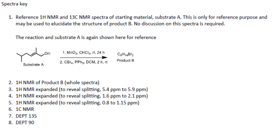 Spectra key 1. Reference 1H NMR and 13C NMR spectra of starting material, substrate A. This is only for reference purpose and
