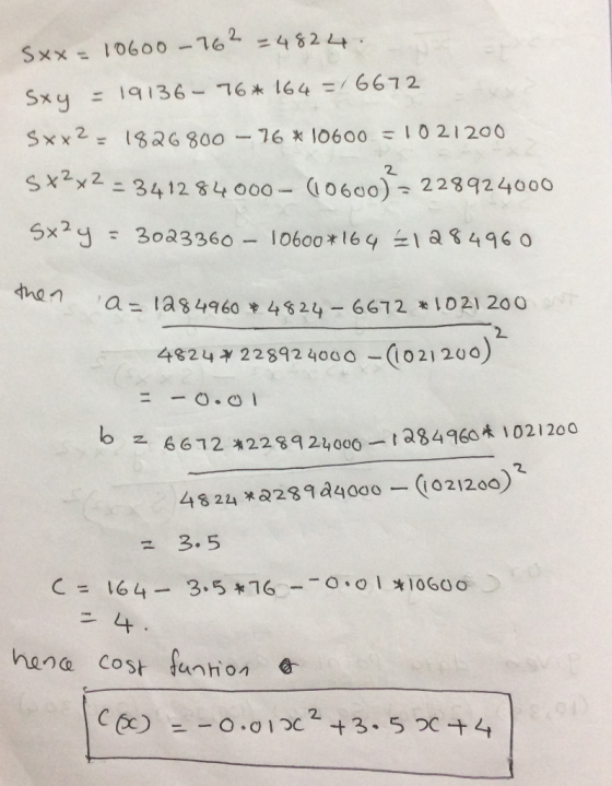 Sxx = 10600-764 = 4 82 4 Sxy = 19136-ㄱ6x164 6672 SX2y2ニ3412 84000-40600): 229924000 5x3o33360 lo6oo 16 1349 0 a= ta84960や4824