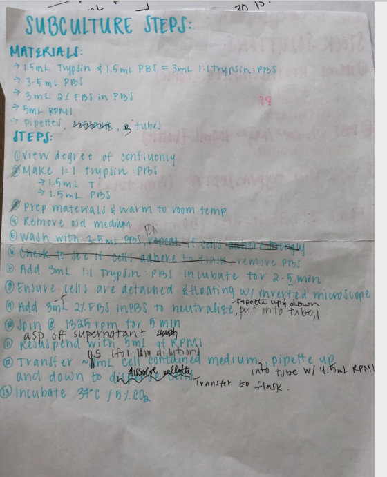 ^レ .Y SUBCuLTuRE STEPS TEPS prep ma te nalj รุ่ warm to room temp remove pr ⑦Ensuve tills are detavted eno atingpipe investe