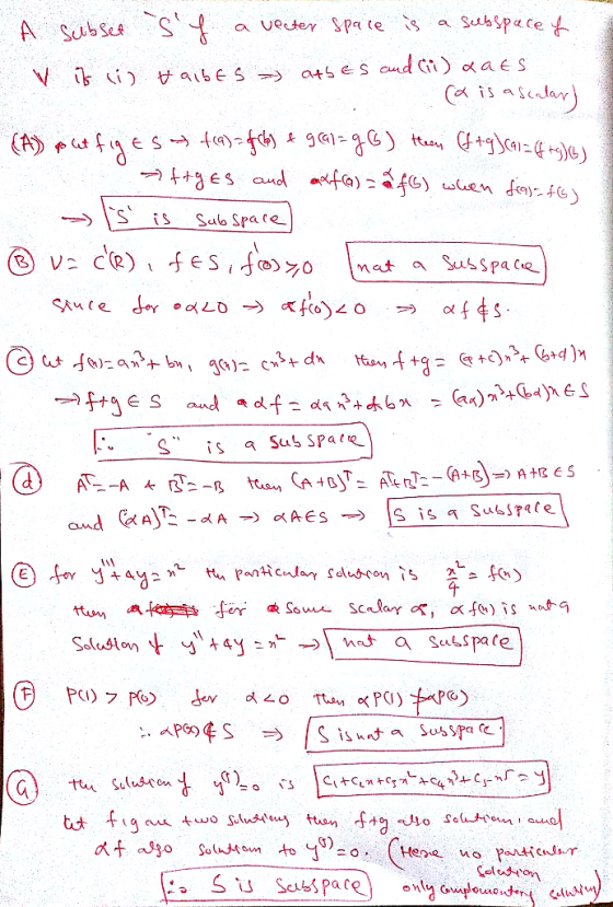 a Subspece A Subse S a vecter Spa ce md i aes aibe S a45 eS (28-196 wuen datL Sab Space ce)fes,foo a Susspace mat SAuce or oL