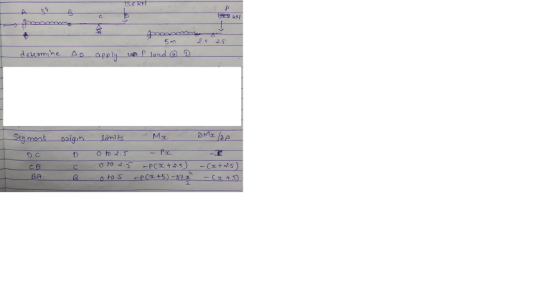 33 A C. 2.5 25 5m delcom he AD apPy D ua P load @ Seg meat Ma imits Breo O to 2.5 D C - Cx+s) PCx+2.5) C B C PCa+5)-37a BA