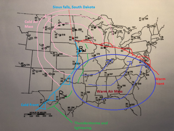Sioux falls, South Dakota 61 128 Cold Air Mass 157 47 61 19 018 65 52 64 0 945 60 134 49 85 078 0S7 5 174 145 170 76 71 71 ar