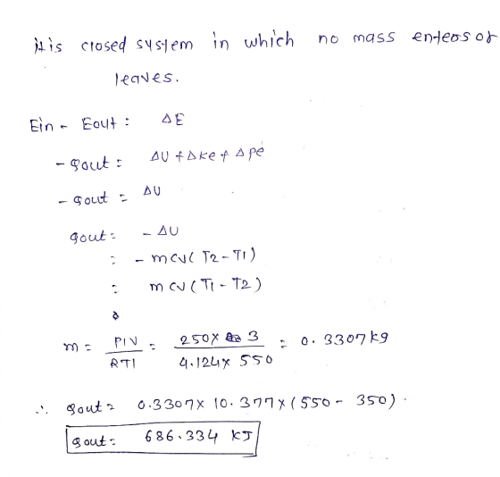 mass enteos o n o ja is ctosed sysjem in which leaves A E Ein-Eaut AU fAke f A Pe - 9aut AU - 9ouut L AU Gout m T2-TI) m cN(T